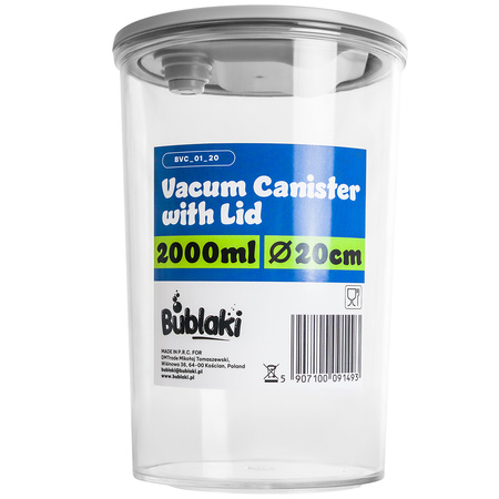 Pojemnik Próżniowy do żywności 2000ml wys. 20cm