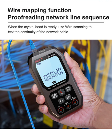 Netzwerkkabel-Tester mit Multimeter NF-8509