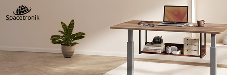 Spacetronik Hugel White under-desk shelf