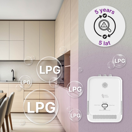 Bezprzewodowa czujka gazu Smart Life SL-DG03 LPG