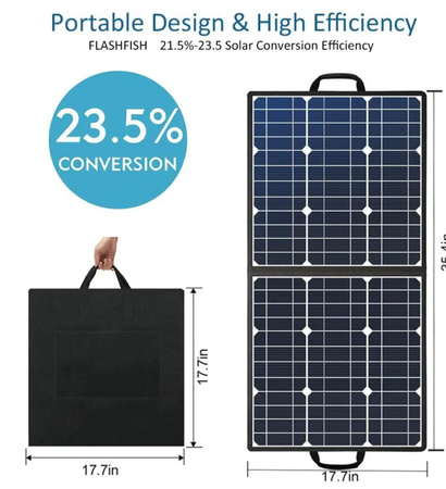 FlashFish A101 Solarpanel Powerbank Kit 50W