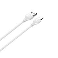 Kabel USB-A - micro-USB LDNIO 1m 21A bílý LS541M