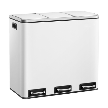 Funky Trash Can White Black Spacetronik Potrójny