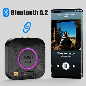 B06S Plus Bluetooth audio přijímač 5.2 aptX 30m