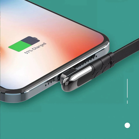 Kábel USB-A/Lightning LDNIO 90st uhol 1m LS581L