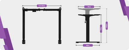 Elektrický stolový stojan SPE-214EB
