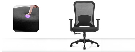 Fotel biurowy obrotowy ABEL 20 Czarny