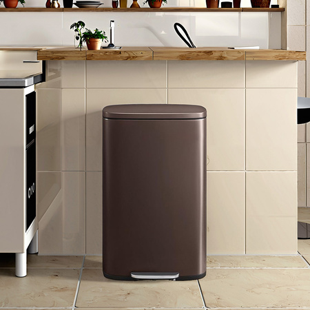 Funky Trash Can Brown Black Spacetronik Pojedynczy