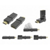 Adapter wt. HDMI - gn. HDMI angle 180/rotate 360