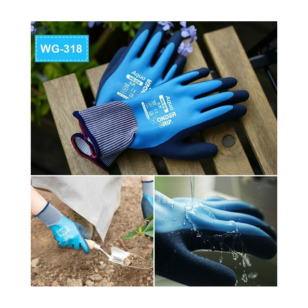 Sicherheitshandschuhe Wonder Grip WG-318 L/9 Aqua