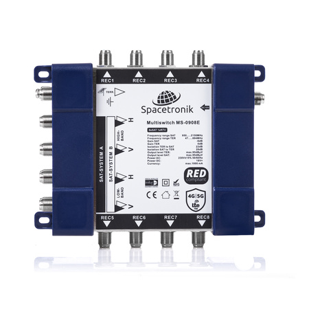 Multiprepínač 9/8 Spacetronik série E MS-0908E