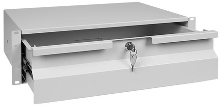 Spacetronik 19'' racková zásuvka 3U sivá