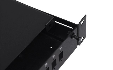 Przełącznica 19" 1U 24xSC Duplex Czarna stała