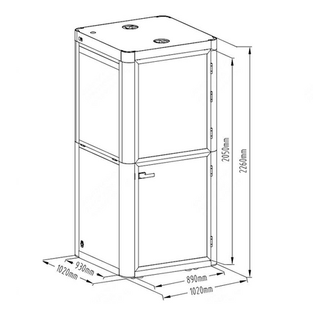 Mobilná akustická kabína Spacetronik SPE-POD01