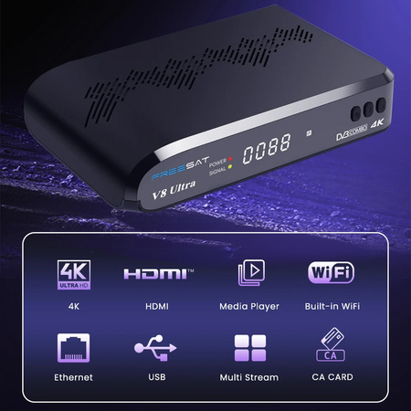 Tuner GTMedia Freesat V8 ULTRA 4K COMBO FUNCAM