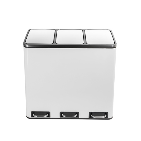 Funky Trash Can White Black Spacetronik Potrójny