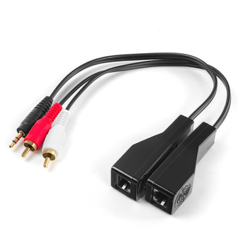 Audio-Adapter 2RCA über LAN-Kabel an Buchse SPA-A01