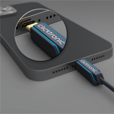 CLICKTRONIC USB 3.0 - USB-C Kabel 05m