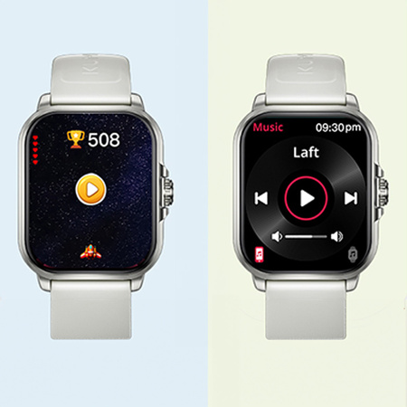 Smartwatch Kumi KU7 Meta 90 trybów 40 mm Srebrny