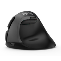 Mysz pionowa Delux M618 MINI szara, bezprzewodowa