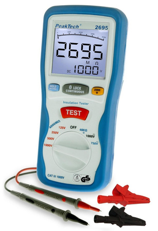 Digitální 1000V tester izolace PeakTech 2695