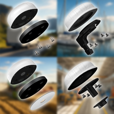 Poynting PUCK-2-W Flachprofil-Rundstrahlantenne