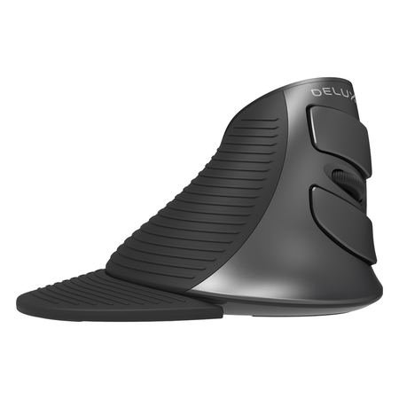 Ergonomická myš Delux M618G DB v černém bezprašném provedení