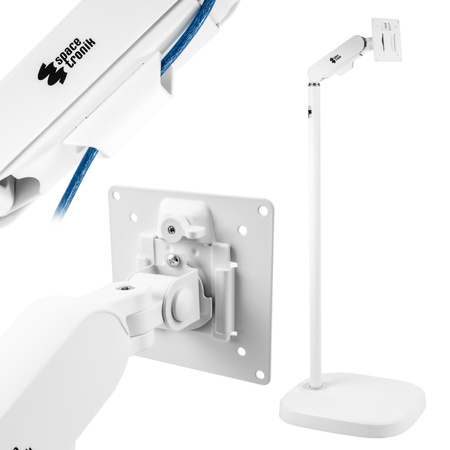 Mobilny Stojak Podłogowy TV SPET03W na Sprężynie Gazowej