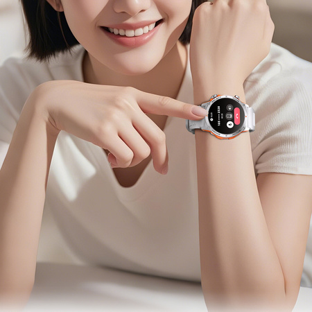 Smartwatch Kumi Gear GT3 FIT 2025 Srebrny