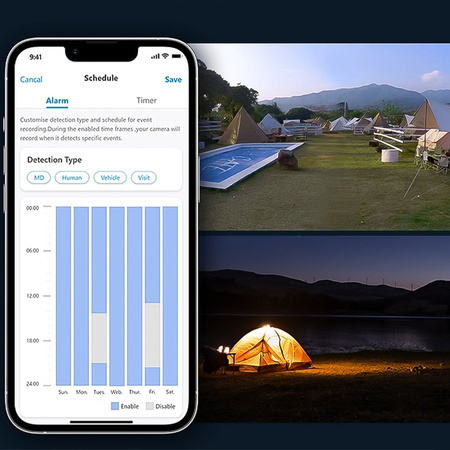 Kamera solarna LTE Reolink Go PT Ultra 4K szara