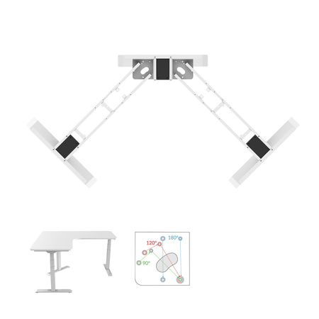 Spacetronik SPE-323TW elektrischer Tischständer