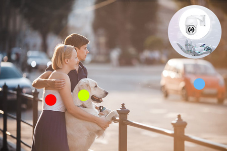 HomeGuard AI WiFi-Außenkamera 2K HGWOB-253