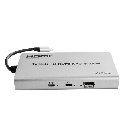 USB-C to HDMI KVM Adapter 100W 4K 60Hz SPU-M17