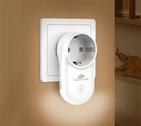 Spacetronik SL-PS11 Wi-Fi inteligentná zásuvka s osvetlením