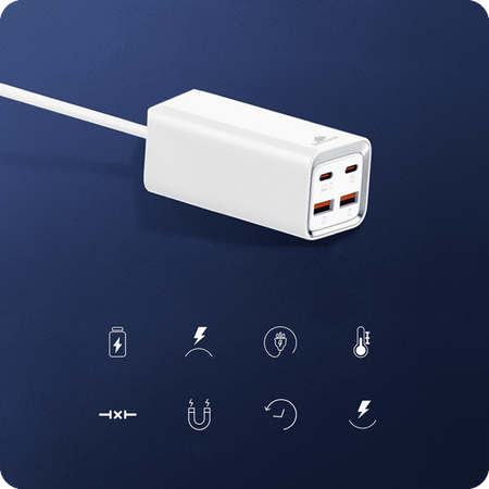 Ładowarka SR102 65W, 2x PD4+ USB-C, 2x QC3.0 USB-A