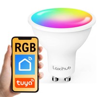 Chytrá žárovka RGB WiFi GU10 Tuya Laxihub