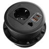 Spacetronik SPS-R1D3W V2 round tabletop socket