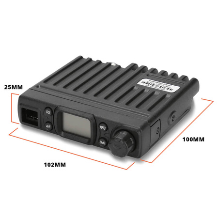CB Radio Mini SQ/ASQ Gain AM/FM Spacetronik CB-27