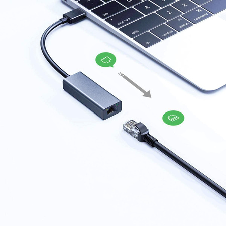 Adaptér USB na zásuvku RJ45 1000 Mbp LED SPU-A02