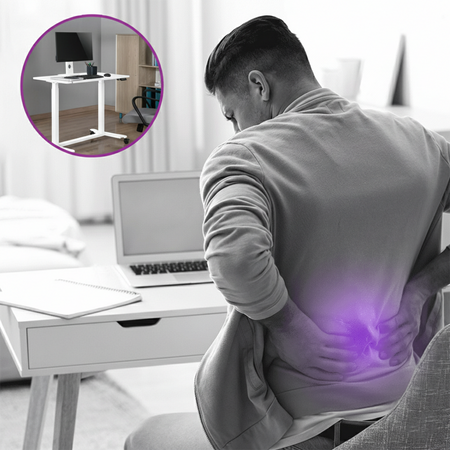 Buddy 04 nastavitelný stolek na kolečkách bílý