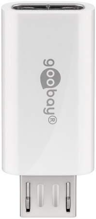 USB-C Stecker microUSB 2.0 Adapter Goobay WHT