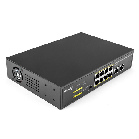 PoE+ SWITCH 10-portový GS1010P 120W 1Gbps VLAN CCTV