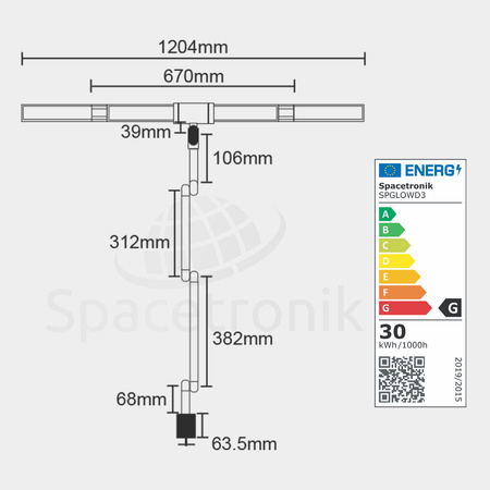 LED-Schattenlos-Zeichenpultlampe Glow D3