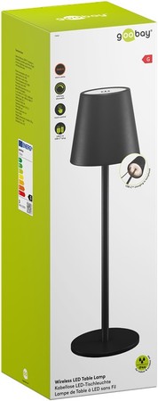 Lampa biurkowa nocna LED Goobay czarna