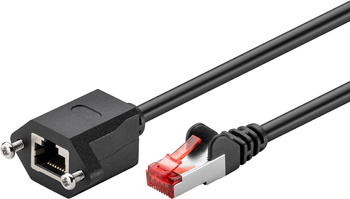 LAN cable CAT 6 F/UTP extension cable black 05m