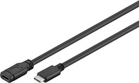 Przedłużacz USB-C 3.2 Gen1 Czarny 1m Goobay