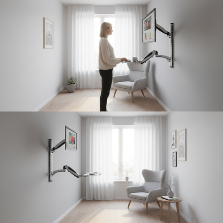 Uchwyt ścienny do monitora i klawiatury SPAW120