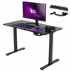 Zestaw ergonomiczny LUMBO 44 + biurko manualne SPE-O113 Moris 120×60 czarne