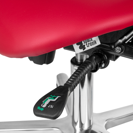 Ergonomiczny hoker regulowany SELLA 4 czerwony