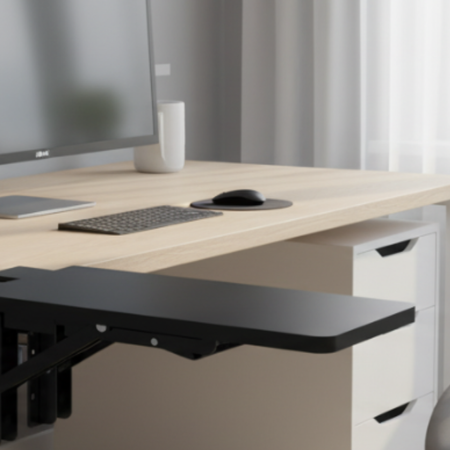 Przystawka biurkowa 30 cm Spacetronik Arm Rest SPB131B czarna